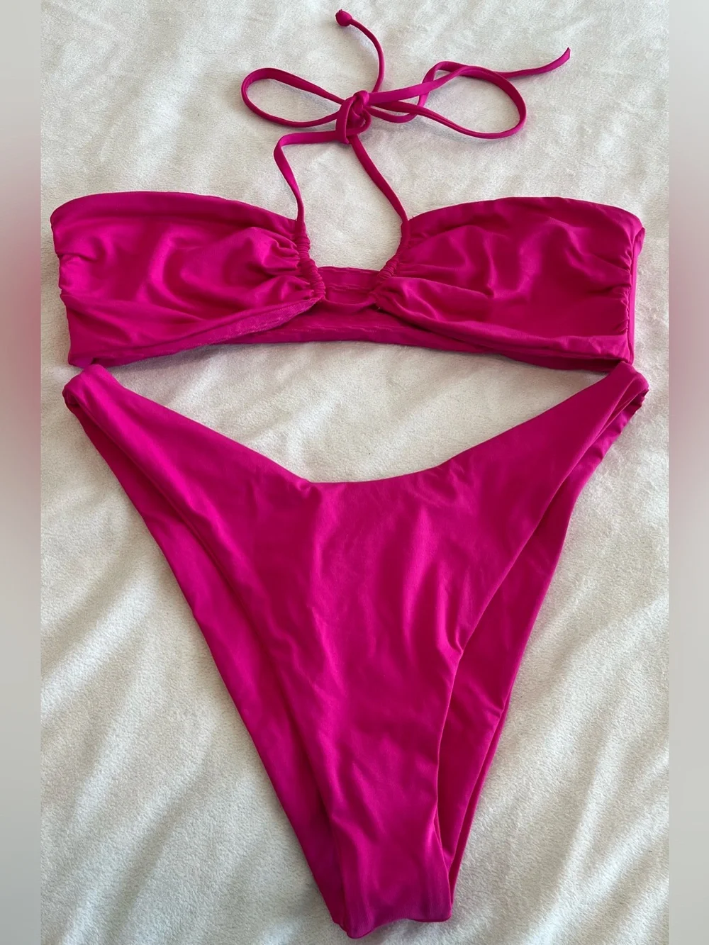 L*Space Bikini Set Dawn Convertible Top & Cabana Bitsy Bottom Large Resortwear